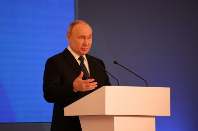 На XII съезде ФНПР выступил президент России Владимир Путин